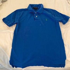Boys Polo Ralph Lauren Blue short sleeve Polo size M (10-12)